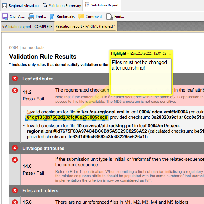 Markup Annotations