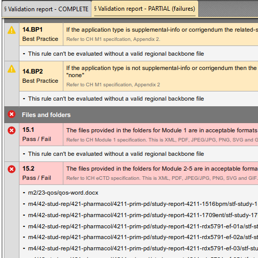 Validation Report: Partial